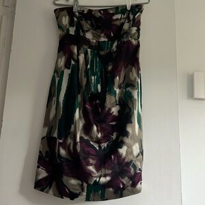 Vibrant Floral Strapless RW&co. Dress | size 10